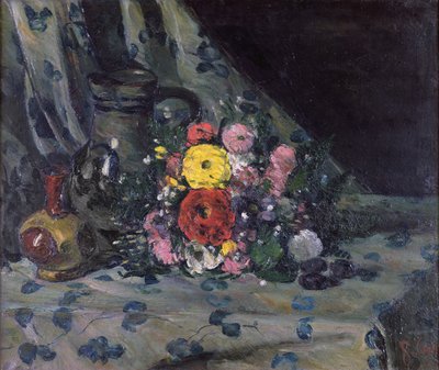 Bouquet of Yellow Dahlias by Paul Cézanne